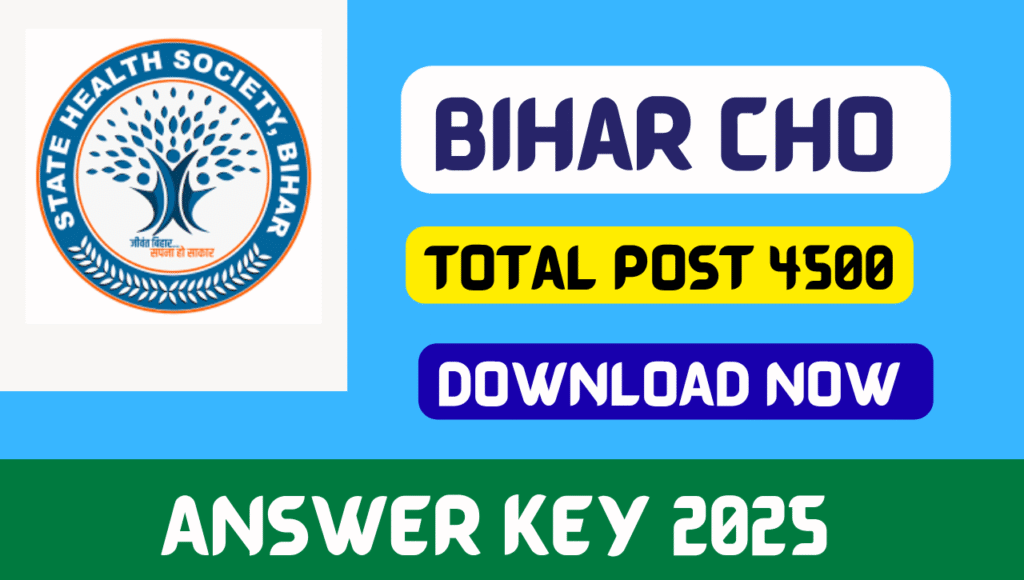 Bihar CHO Answer Key 2025