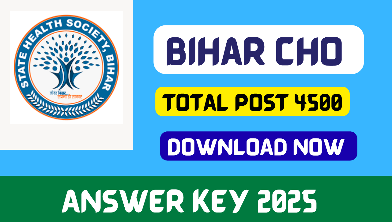 Bihar CHO Answer Key 2025