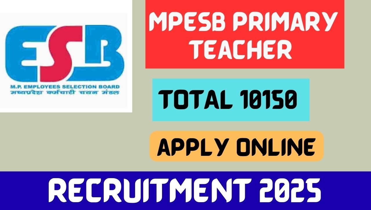 MPESB Primary Teacher Recruitment 2025