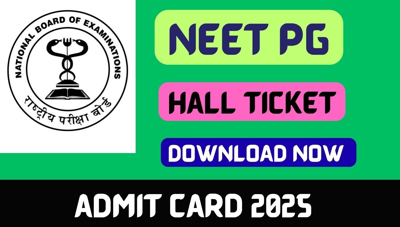 NEET PG Admit Card 2025