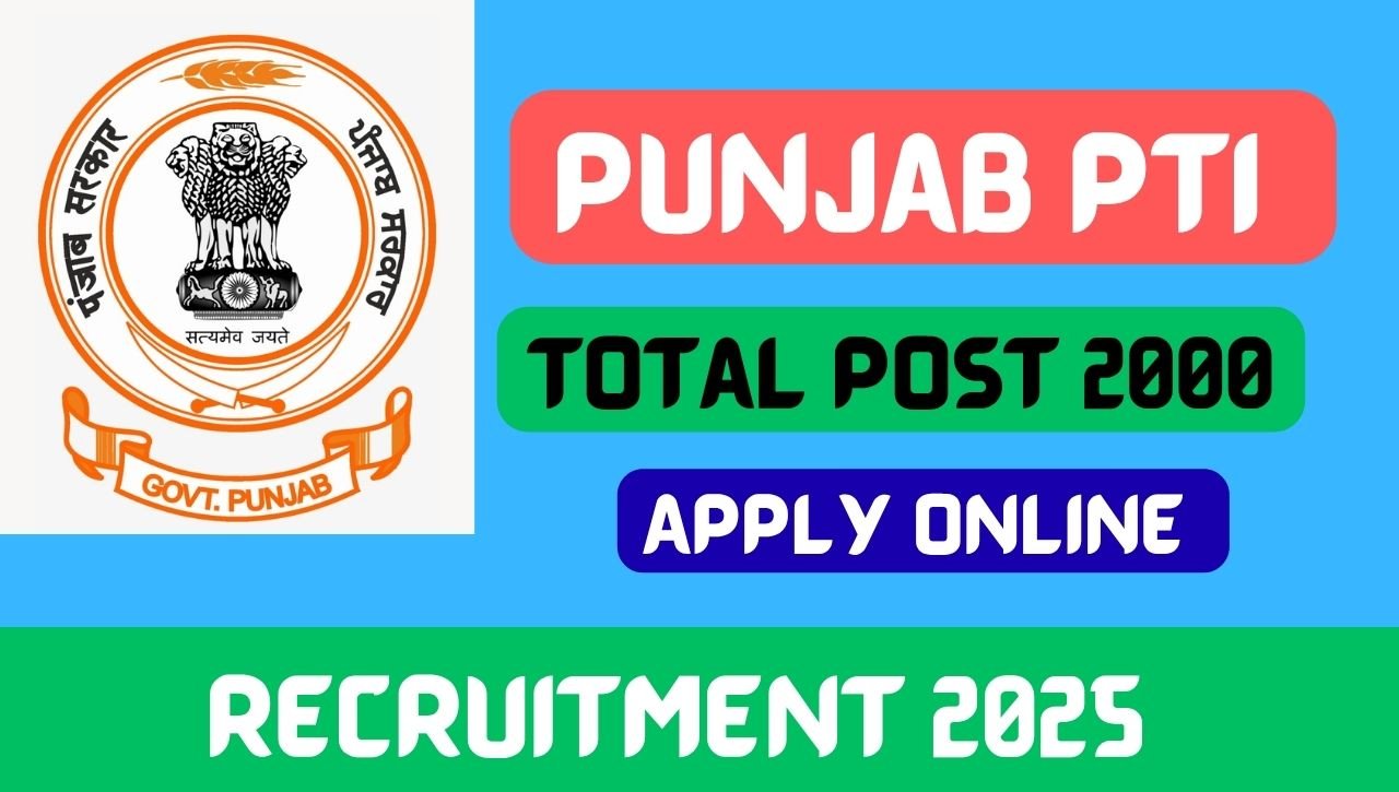 Punjab PTI Vacancy 2025