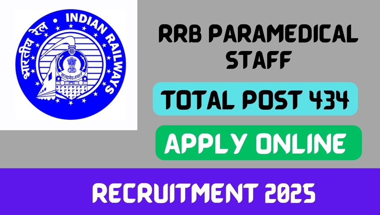 RRB Paramedical Staff Recruitment 2025 