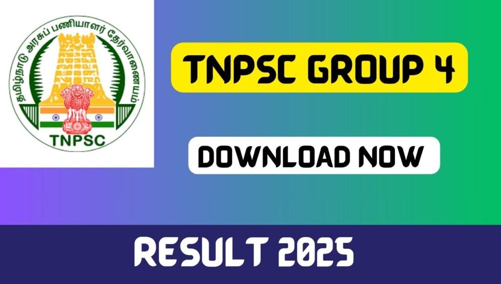TNPSC Group 4 Result 2025